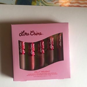 Lime crime Jolly Holiday liquid lipstick set!